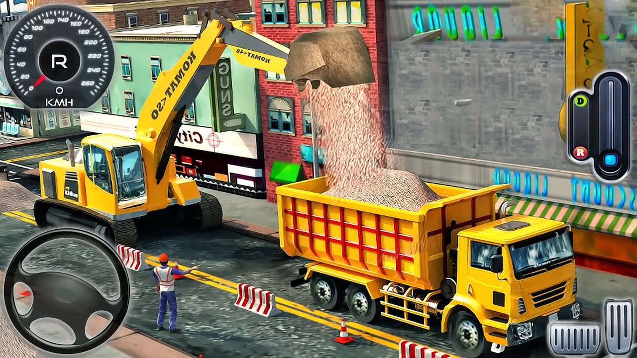 Road Builder Construction JCB - Excavator Vehicles Simulator - Android GamePlay