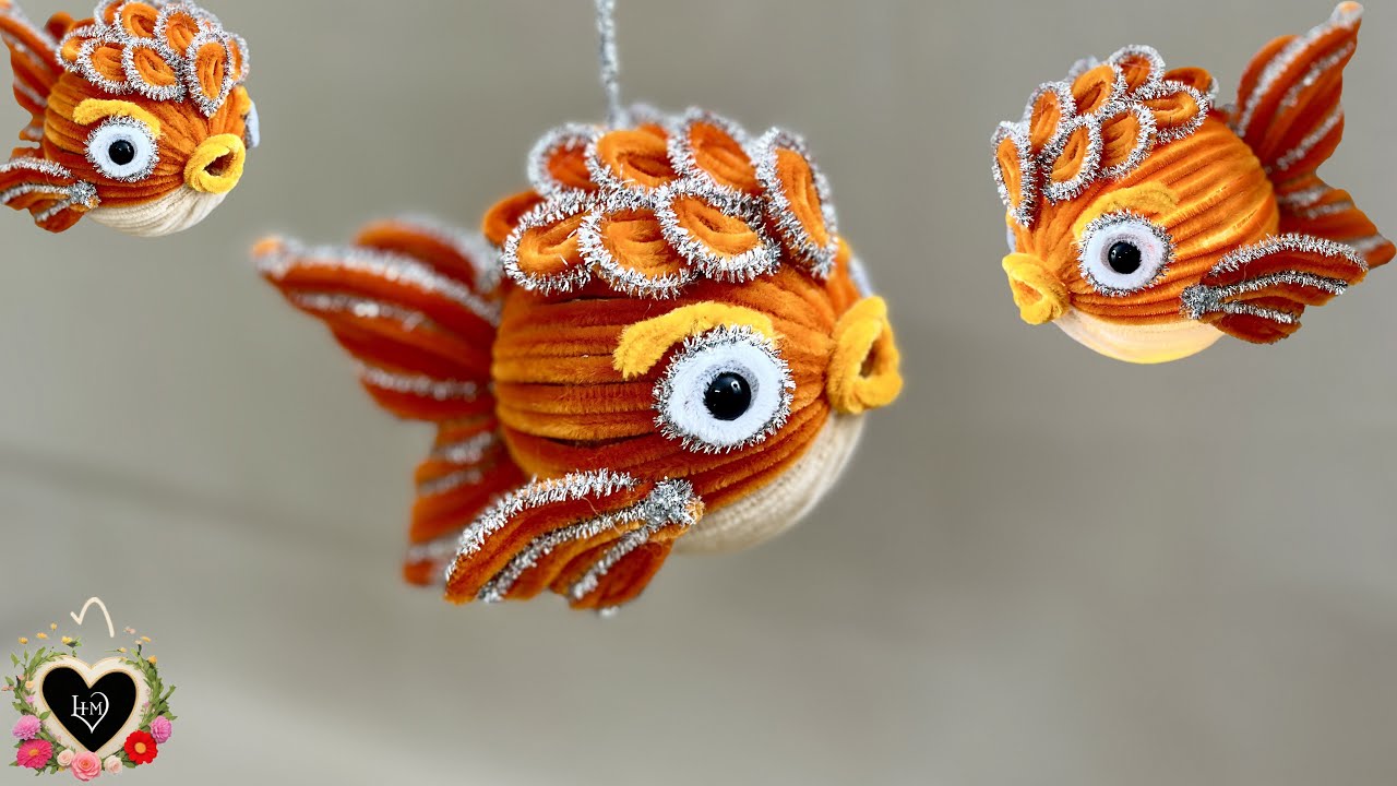 Create Stunning Golden Koi Fish Lanterns with Pipe Cleaners - Easy DIY Guide