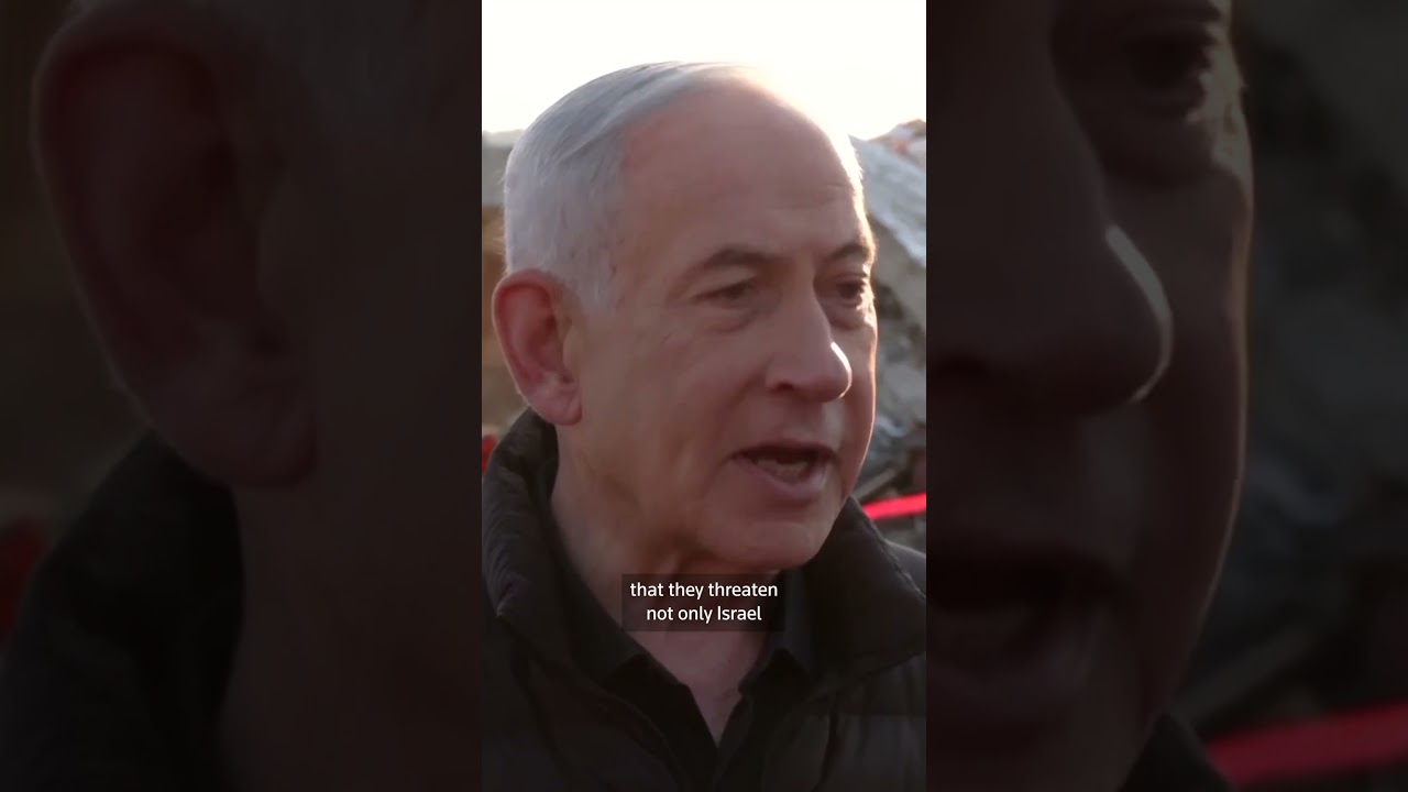 Netanyahu visits site of Iranian strike west of Jerusalem