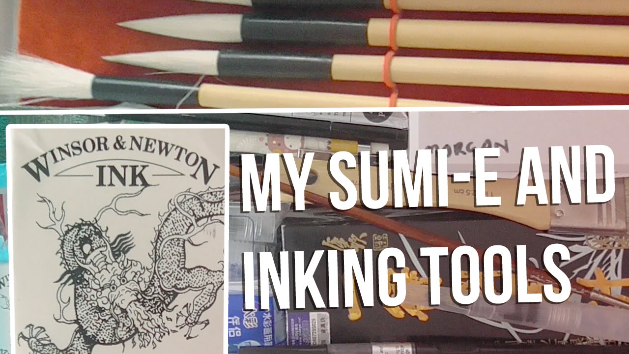 My Japanese Sumi-e Inking Tools & Other Bits!