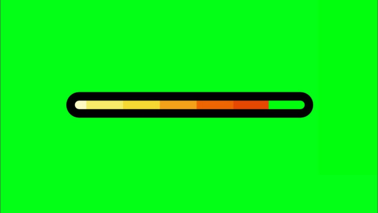 Loading bar timer for 5 second - Green Screen