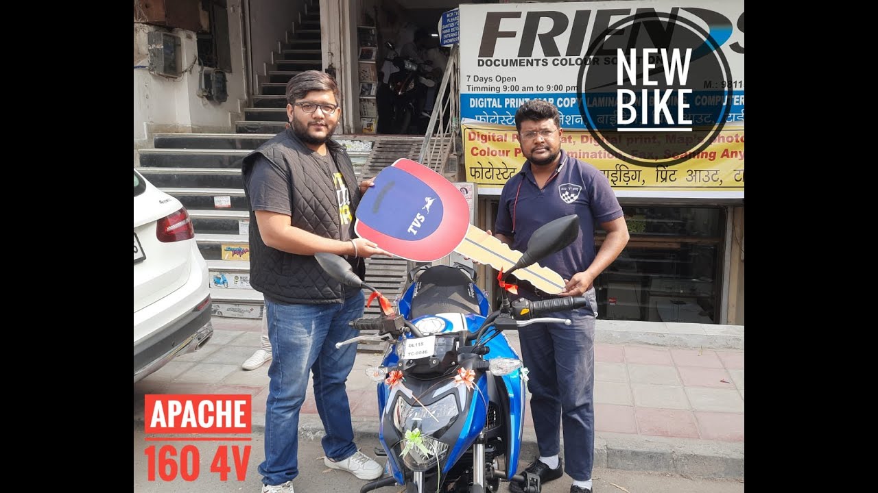 TAKING THE DELIVERY OF NEW BIKE APACHE 160 4V BS6
