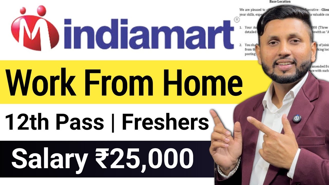 Indiamart Work From Home 2026 | Hiring Freshers | 12th Pass Job | Work From Home Jobs | Online Jobs