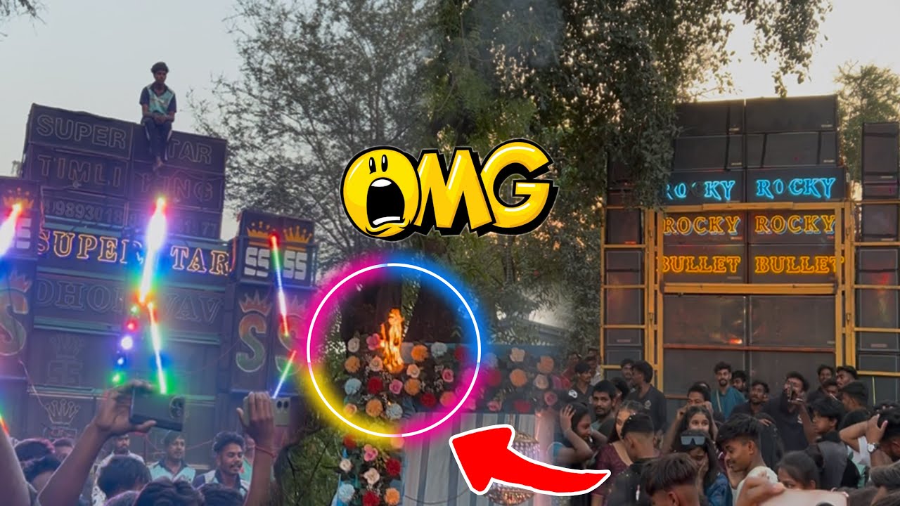 टक्कर में आग लग गई 😱 Super Star Band 🆚 Rocky Star Band || At-ભમાંડિયા 2/3/2025