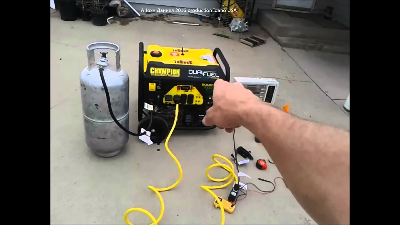 Champion Dual Fuel hurricane ready 9000 Watt propane Generator 100165  Set Up Test, more info below