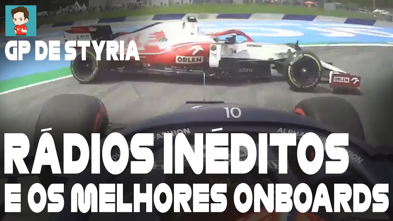 R&Aacute;DIOS IN&Eacute;DITOS E MELHORES ONBOARDS - GP DE STYRIA - FORMULA 1 2021 - R&Aacute;DIOS F1 LEGENDADOS PT-BR