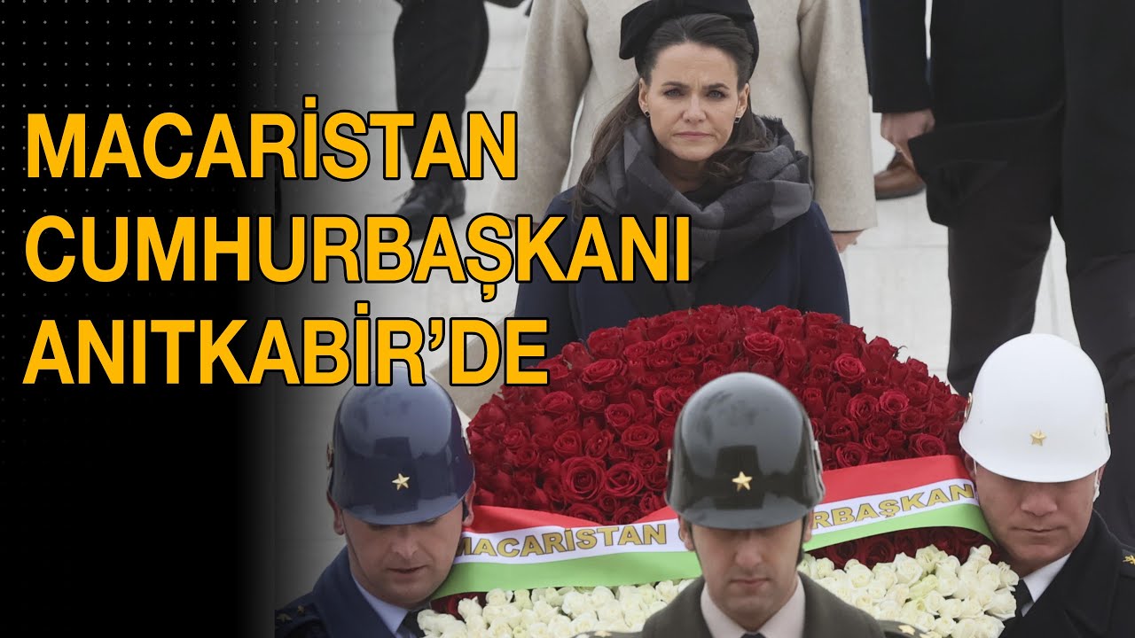 Macaristan Cumhurbaşkanı Novak Anıtkabir'de