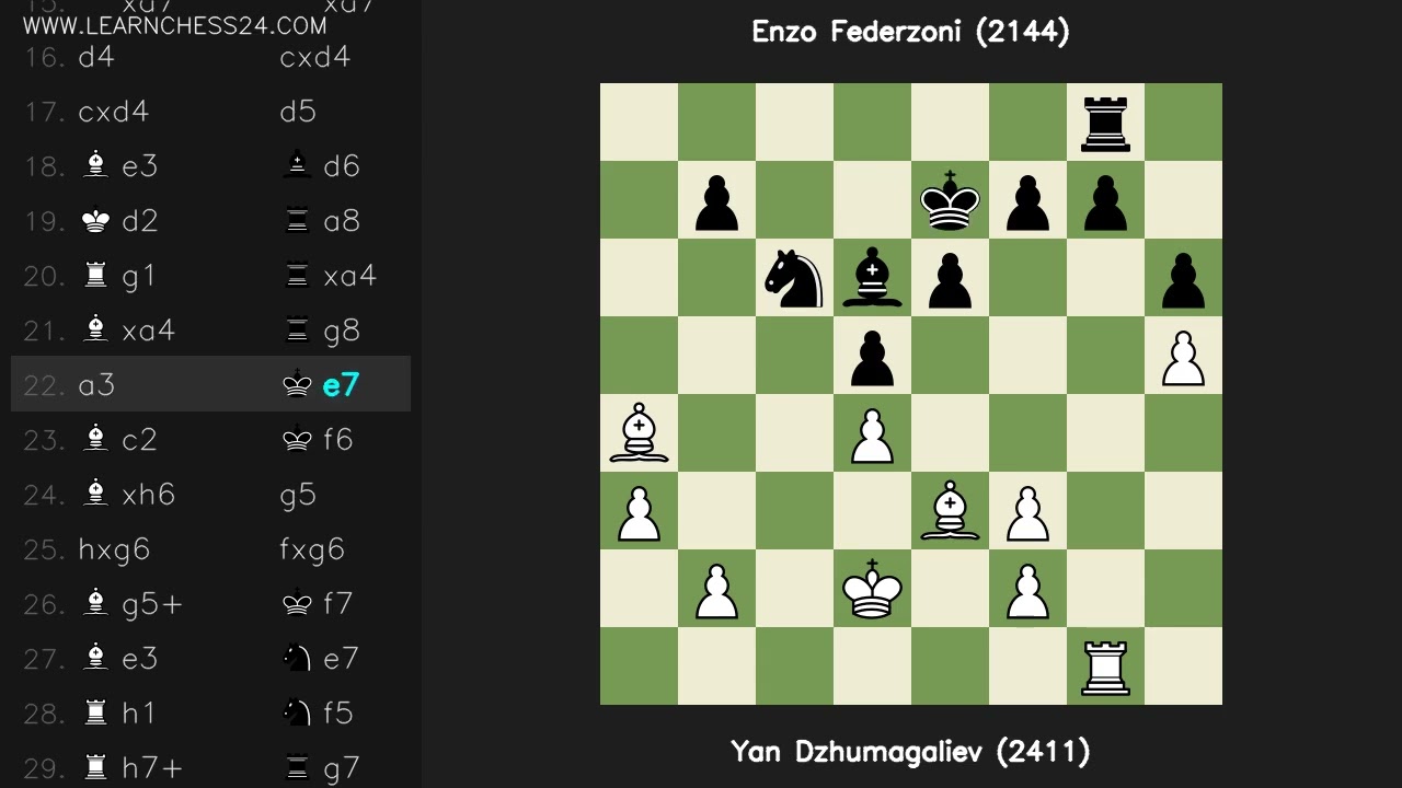 Ouverture-Reti: Yan Dzhumagaliev (2411) vs Enzo Federzoni (2144)