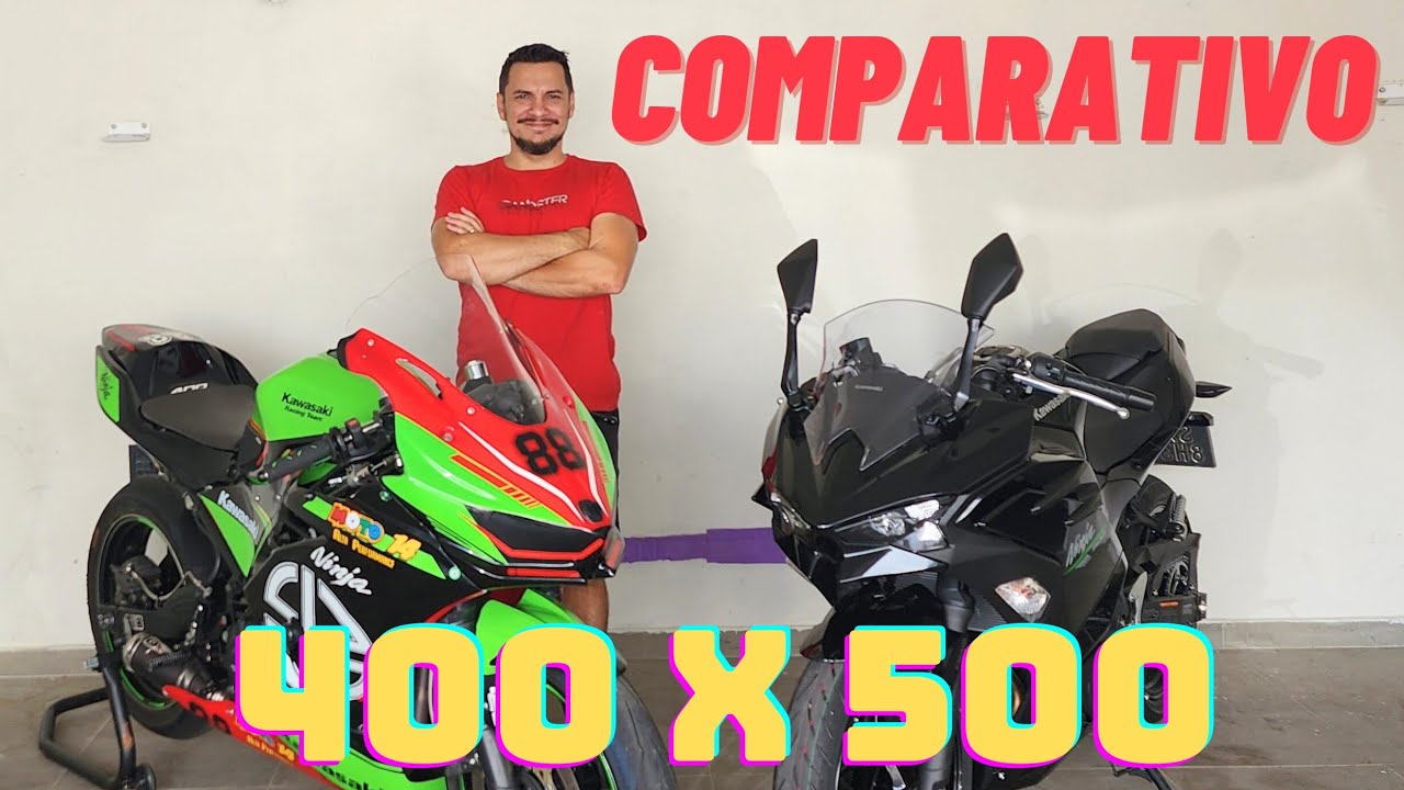 Comparativo Ninja 500 x Ninja 400 e primeiras impressões 🚀🚀