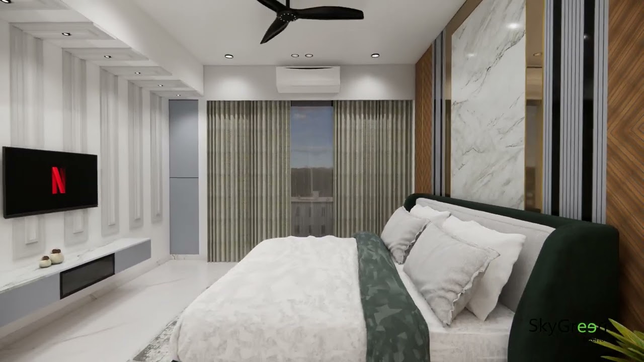 SkyGreen Interior | Interior Designer & Architect Studio Penthouse 3D Walkthrough Hari Bhai Video