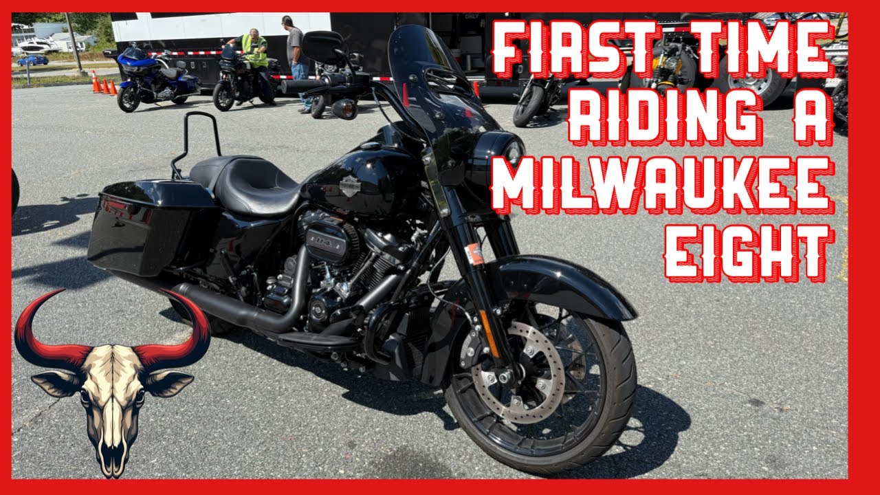 FIRST TEST RIDE ON A M8 HARLEY DAVIDSON ROAD KING