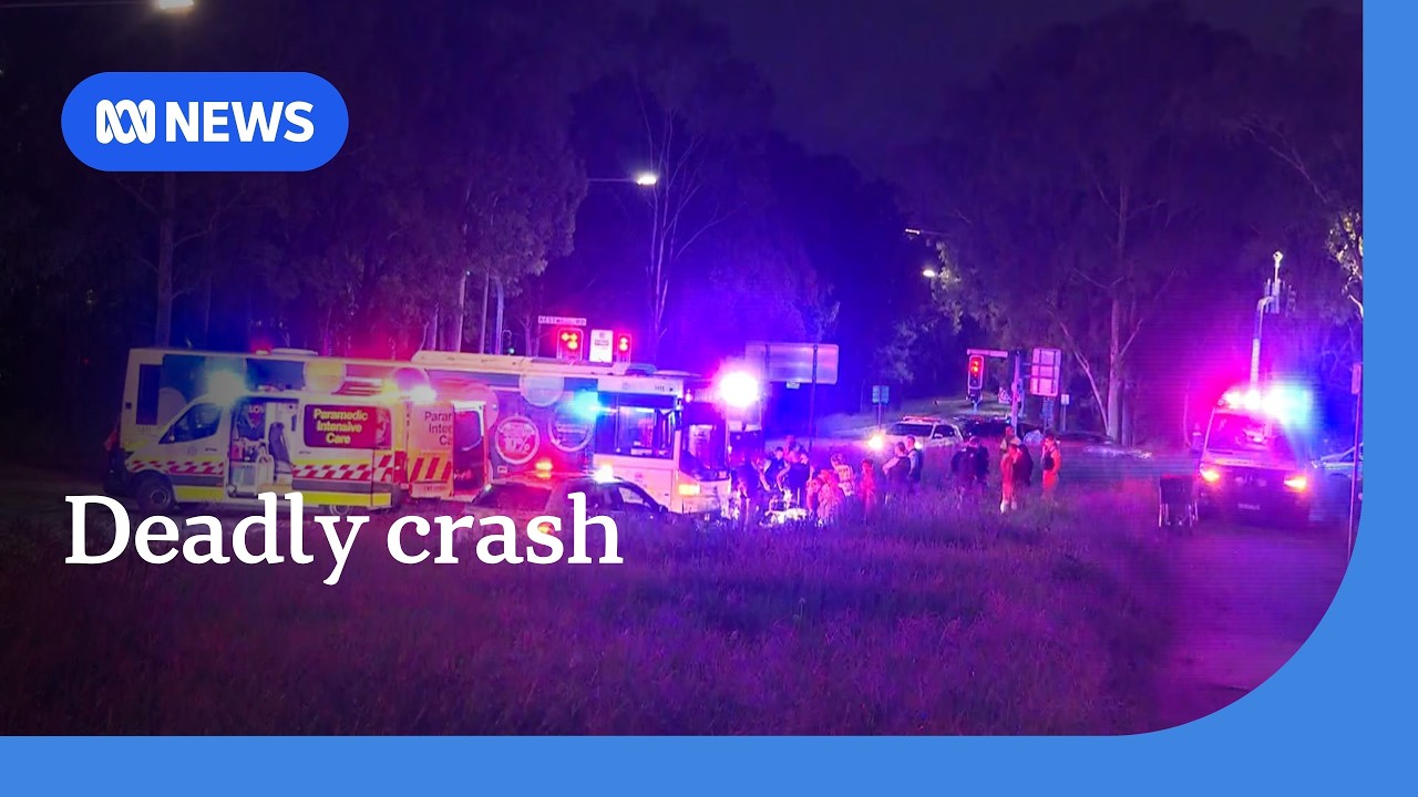 Two teens killed in motorbike crash with bus in Western Sydney | ABC NEWS
