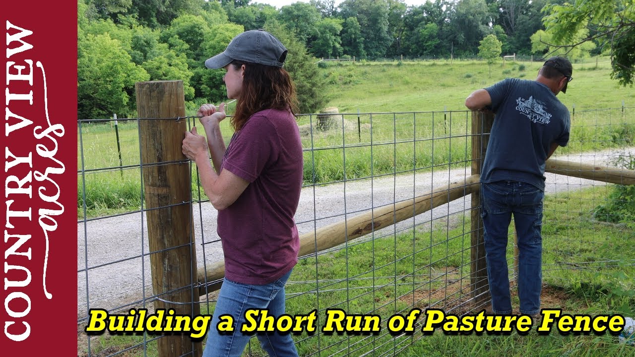 Building a Fence out of Stock Panels that looks Nice and Straight.  Not Wavy.