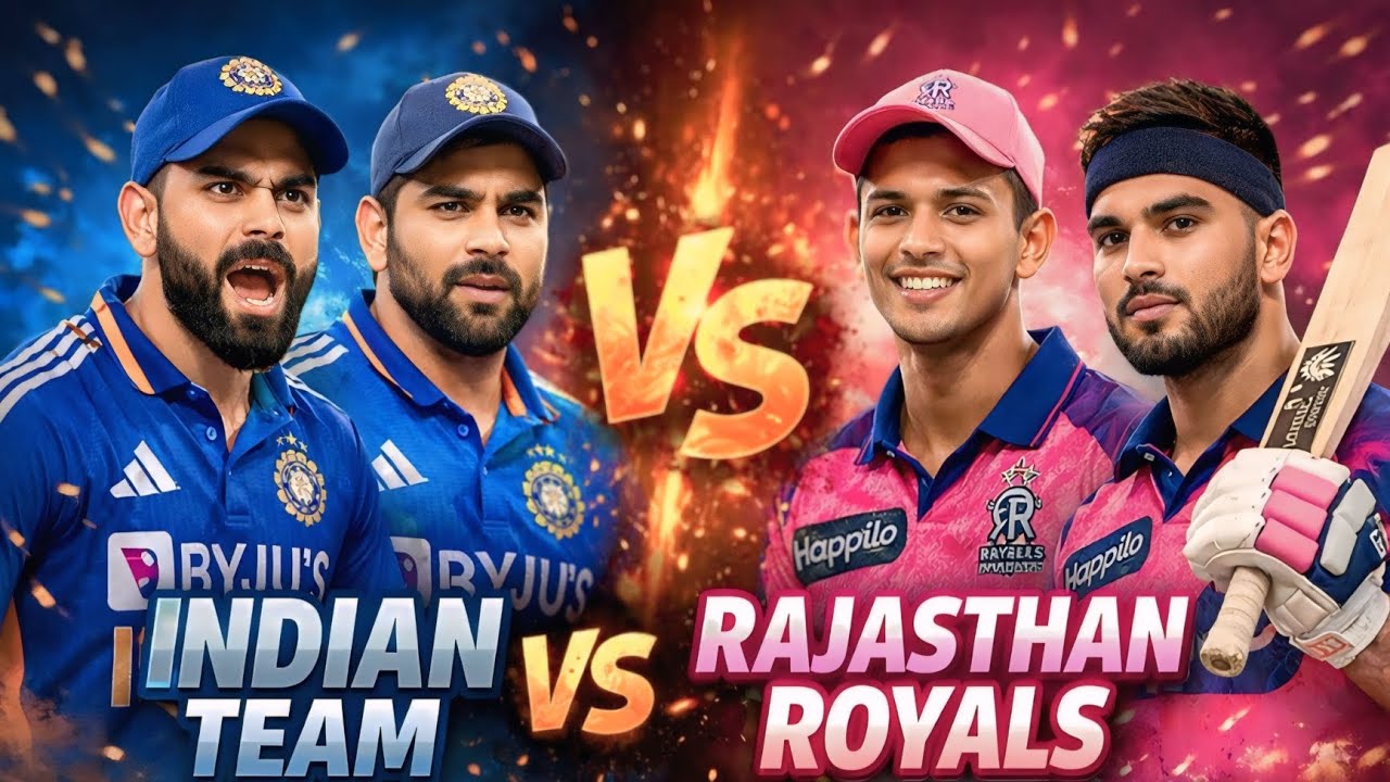 Indian team vs Rajasthan royals cricket match game video 