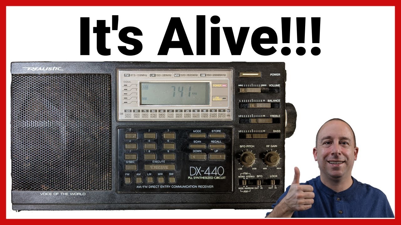 Ремонт коротковолнового радиоприемника Radio Shack DX-440 с низкой чувствительностью