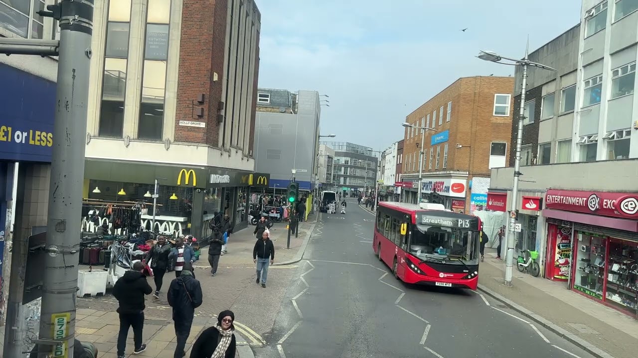 London bus ride 🇬🇧 route 12 from Dulwich library to East Street please 🙏 Subscribe Like 👍 Share 