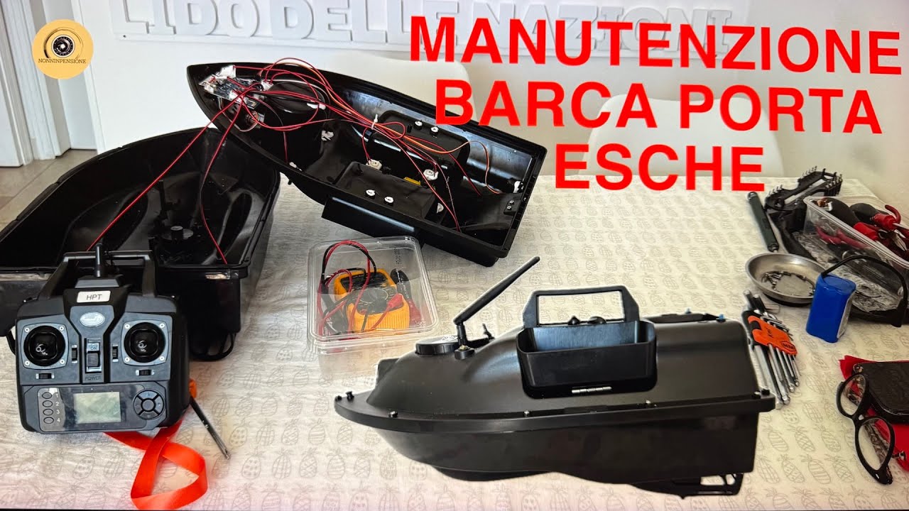 Barca porta esche riparazione manutenzione