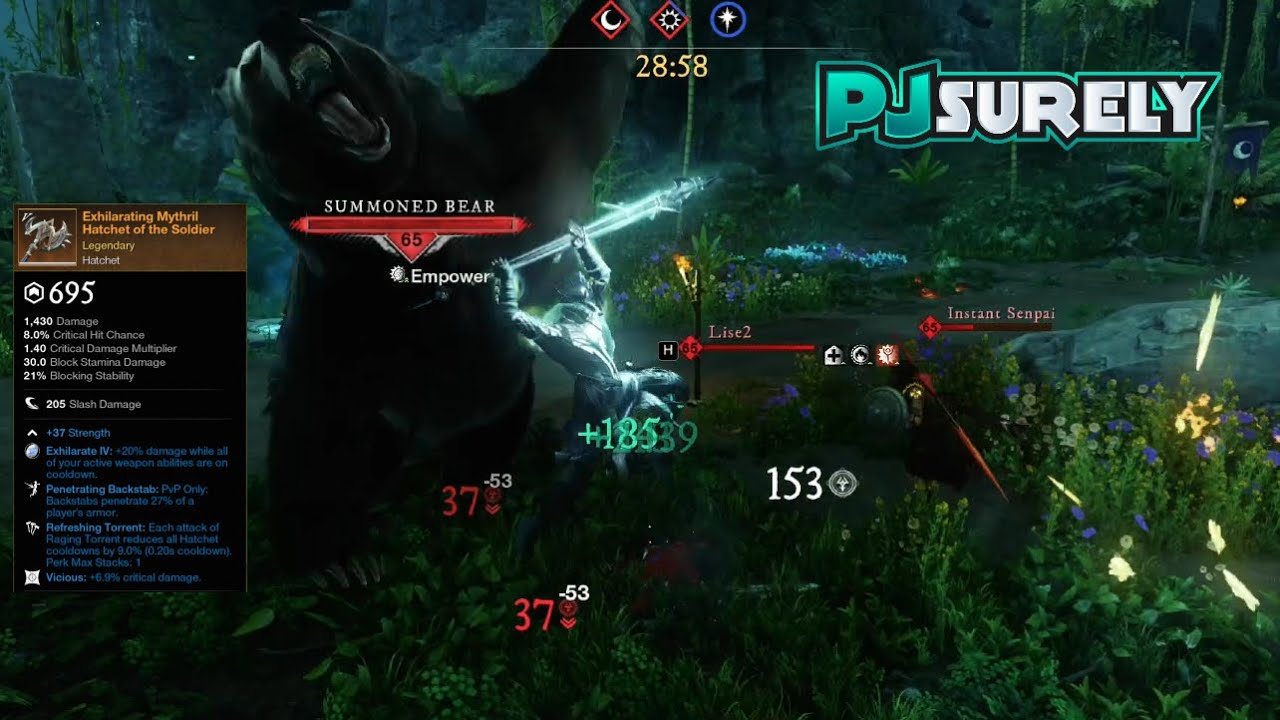 New World PvP - Medium armor Hatchet/Spear Blooddrinker & Scorpion's Sting (build update)