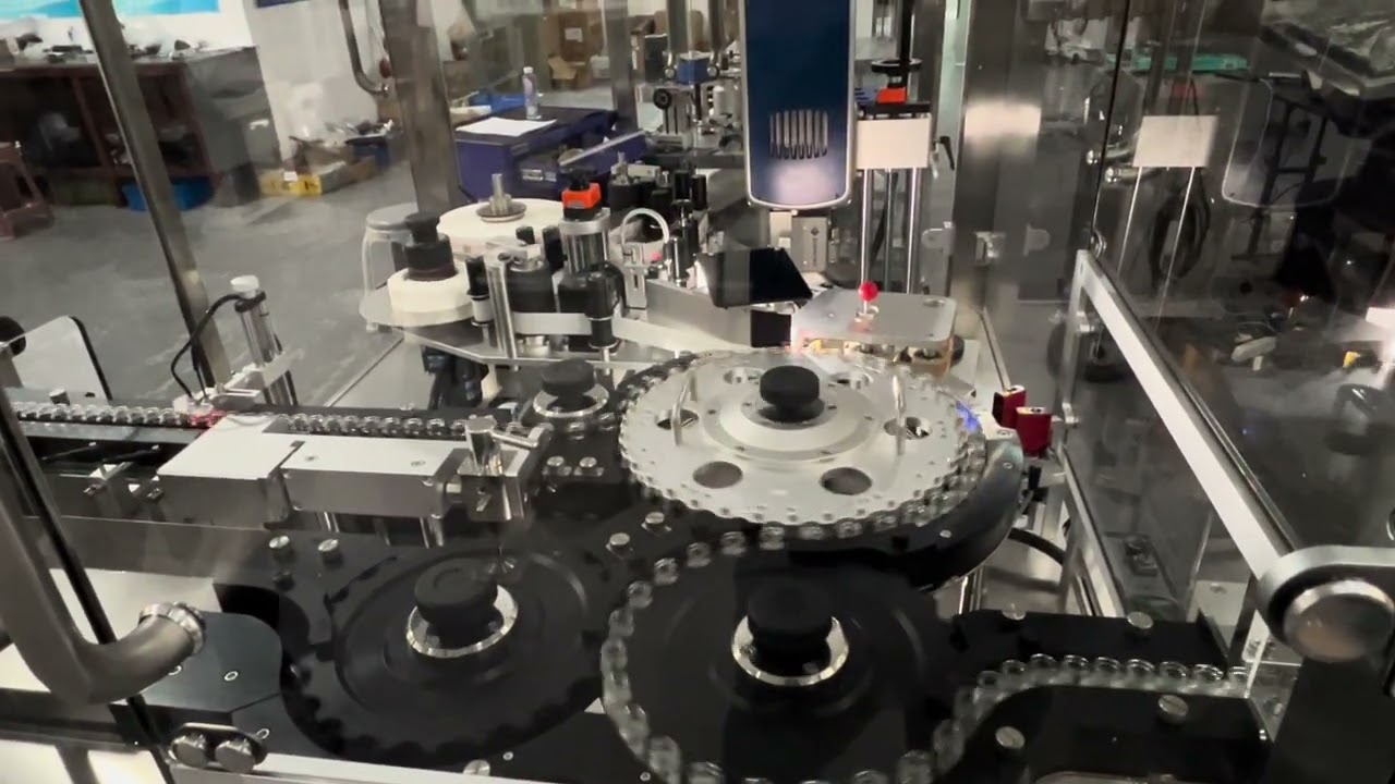 Automatic Vial Labeling Machine - Automatic Vial Ampoule Labeler Label Applicator