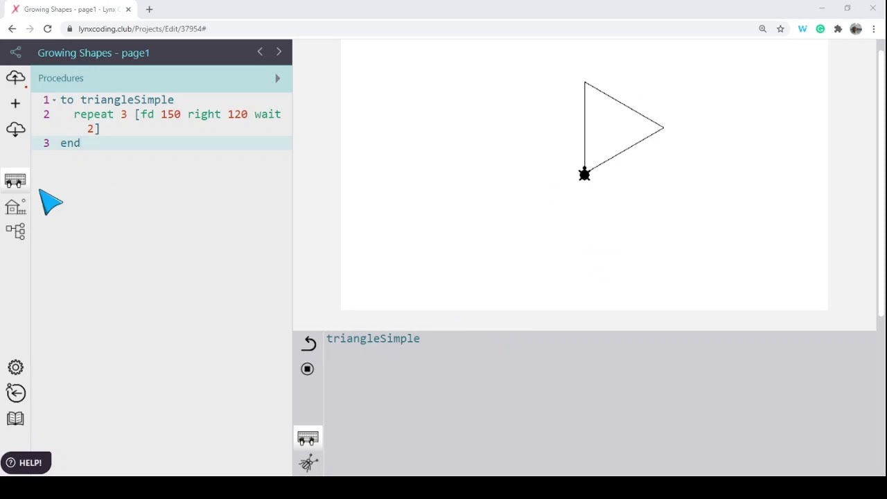 Using Lynx to create Growing and shrinking patterns