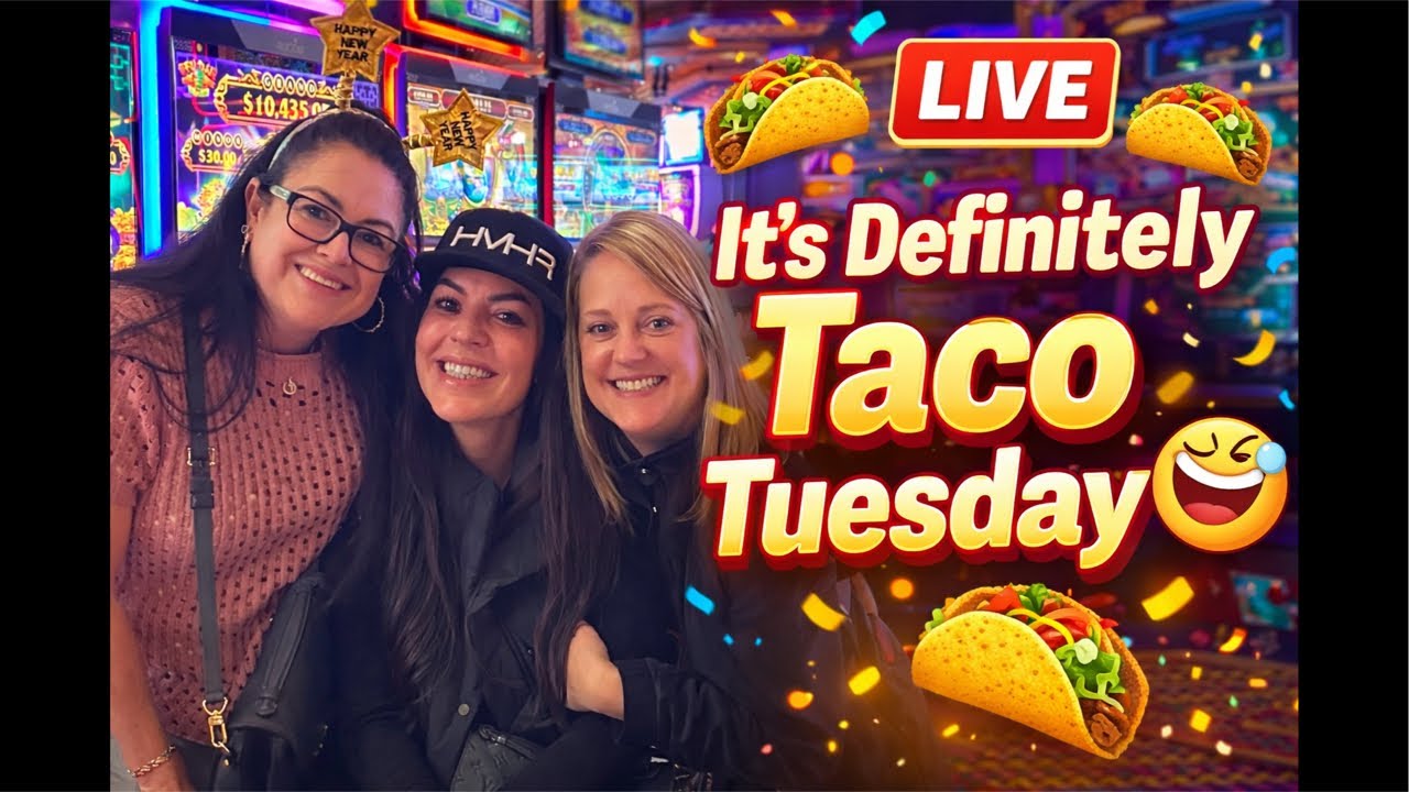 Taco Tuesday Late Night Slots! #casino #slot #live