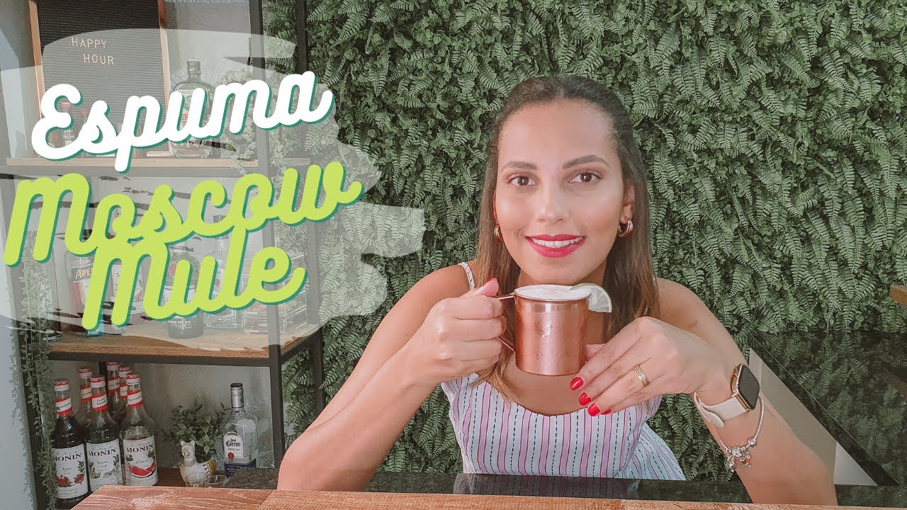 COMO FAZER A ESPUMA DO MOSCOW MULE | Te Ensino Fazer a Famosa Espuma de Gengibre