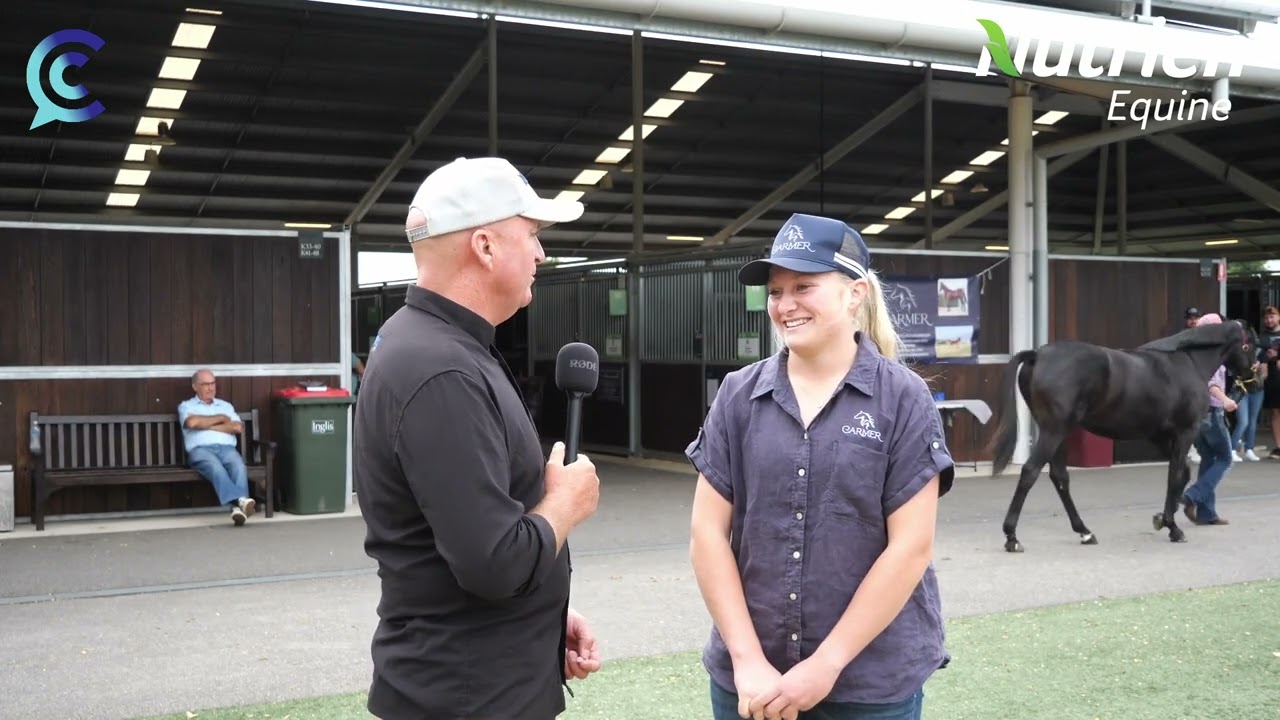 CC with Georga Cramer from Carmar Standardbreds