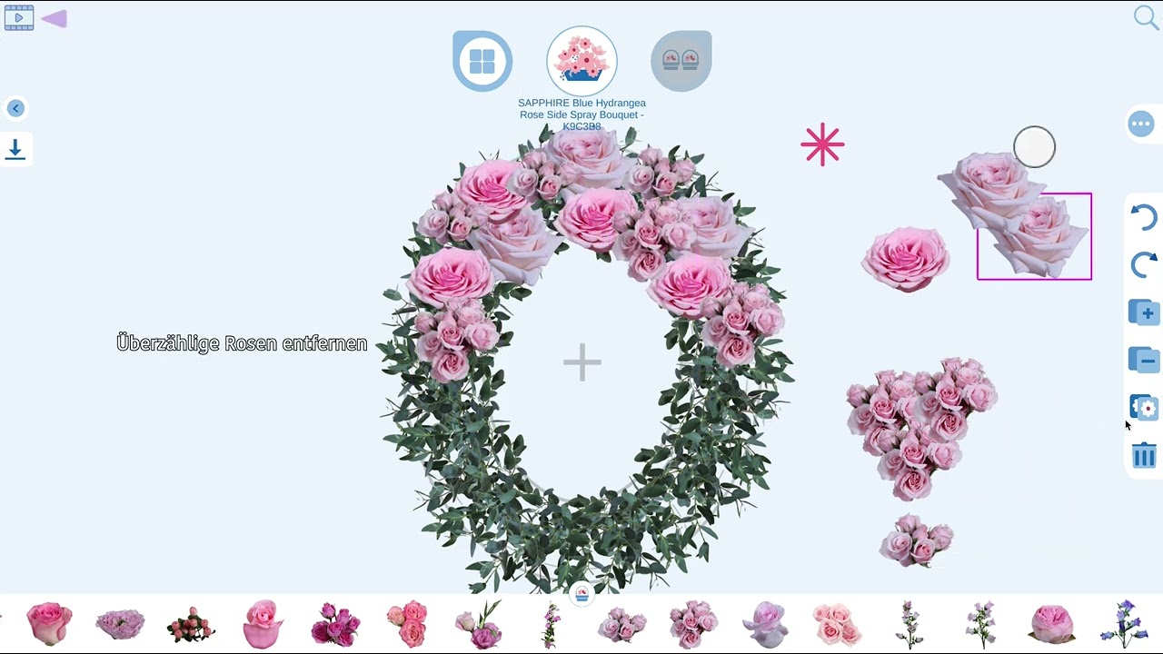 Kostenloser Benutzer &ndash; Bearbeiten & Erstellen Schulungsvideo Anpassung Blumenarrangements (DE)