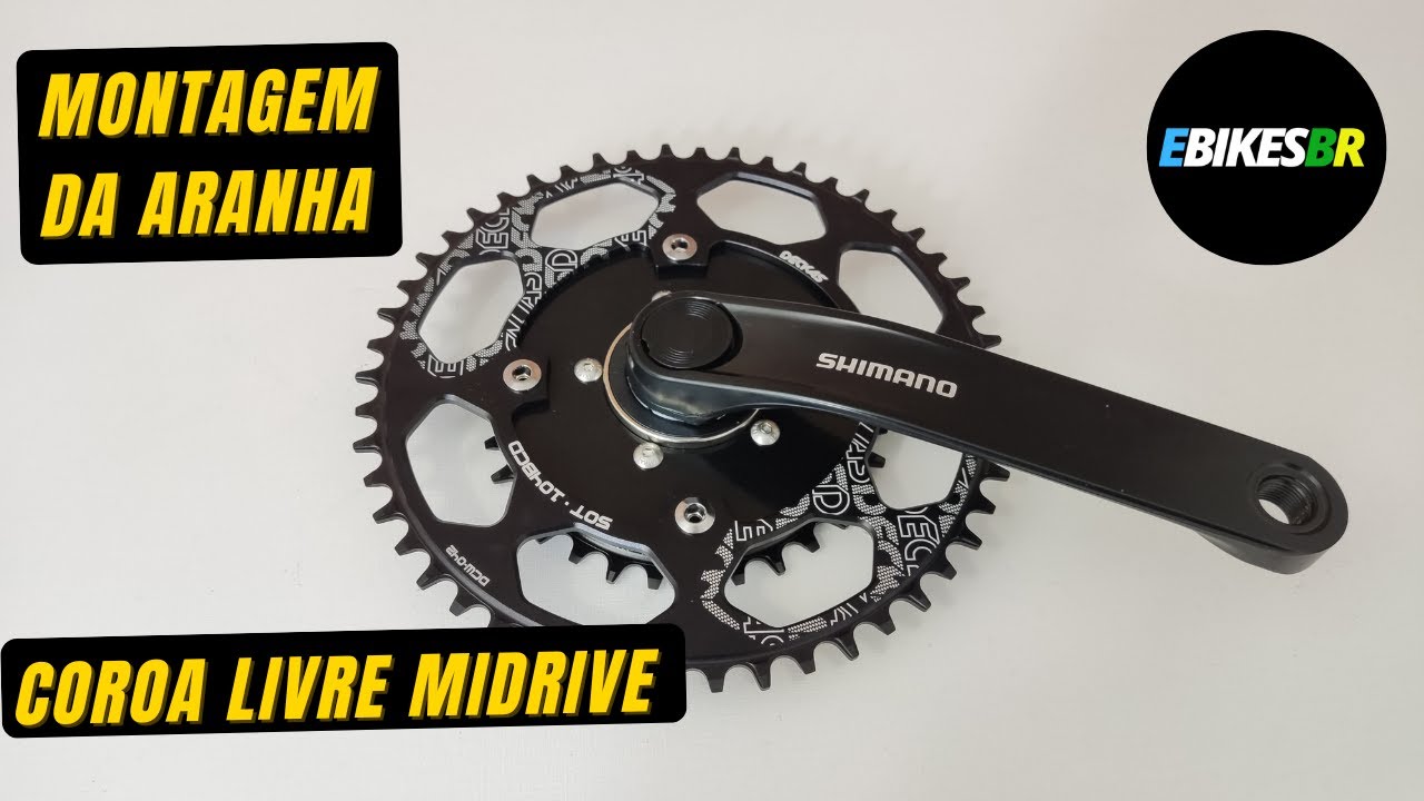 MONTAGEM DA ARANHA PARA COROA MID DRIVE!