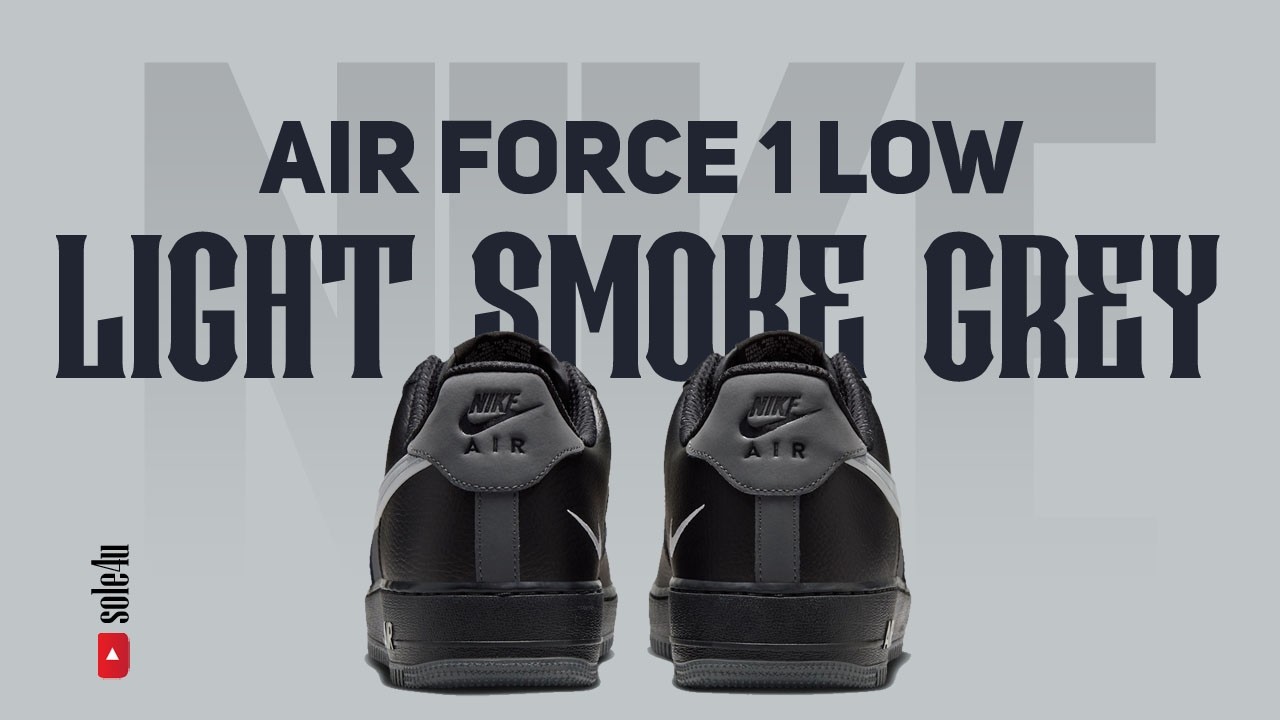 Кроссовки Nike Air Force 1 Low “BLACK & LIGHT SMOKE GREY” | Подробности + информация о релизе | 2...