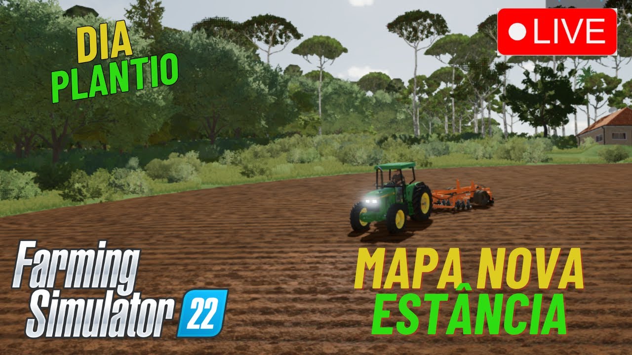 Jogando Farming Simulator 22| Mapa SUl do brasil   Dia de plantio