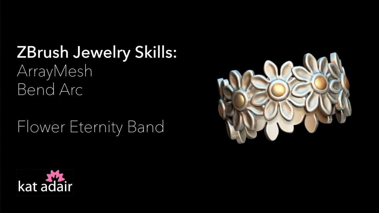 ZBrush Jewelry Basics: Flower Eternity Ring
