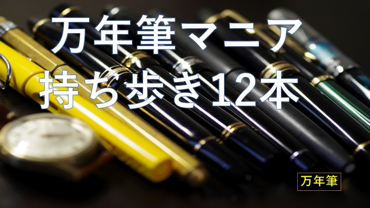 【万年筆】万年筆好きが、普段持ち歩いている万年筆１２本