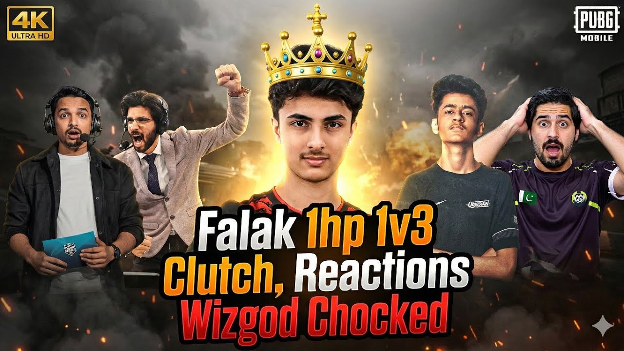 😱 IC FALAK 1HP 1V3 😯CASTERS GO CRAZY😱WIZGOD CHOKE MOMENT 😬OG DISAPPOINTED  🔥☠️🇳🇪vs🇵🇰