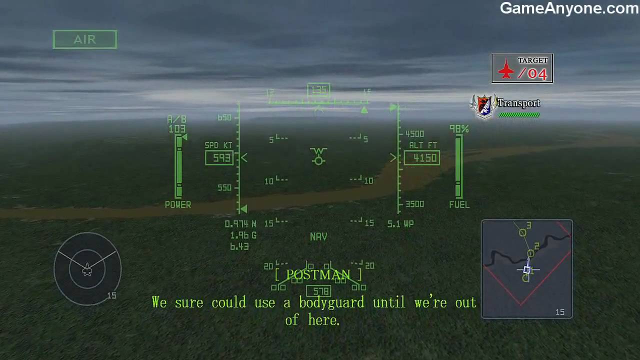 Over G Fighters - South America - Tactical Mission 2 - Support The Friendly Airborne Troop Transport Aircraft