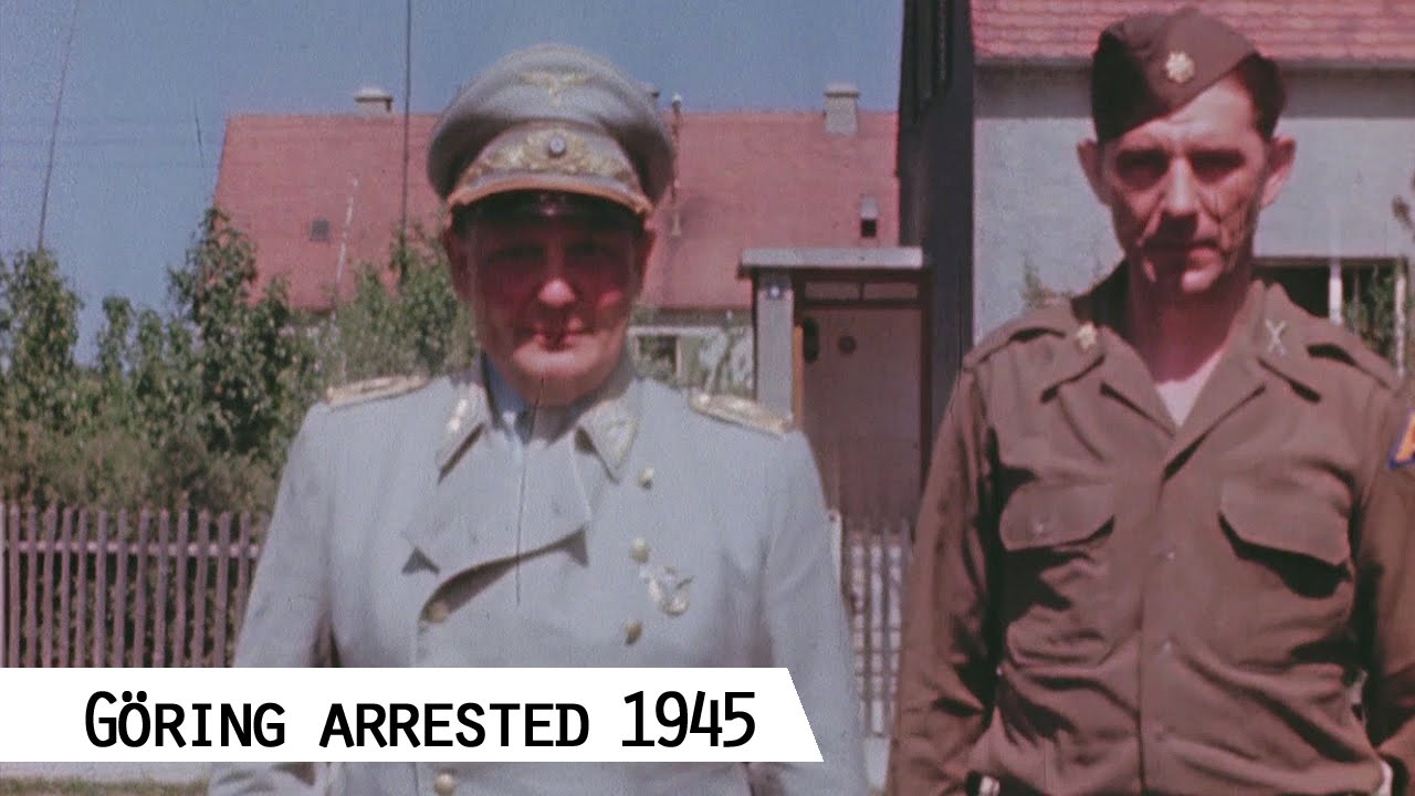 Hermann Göring in Custody on May 15, 1945 (in color and HD)