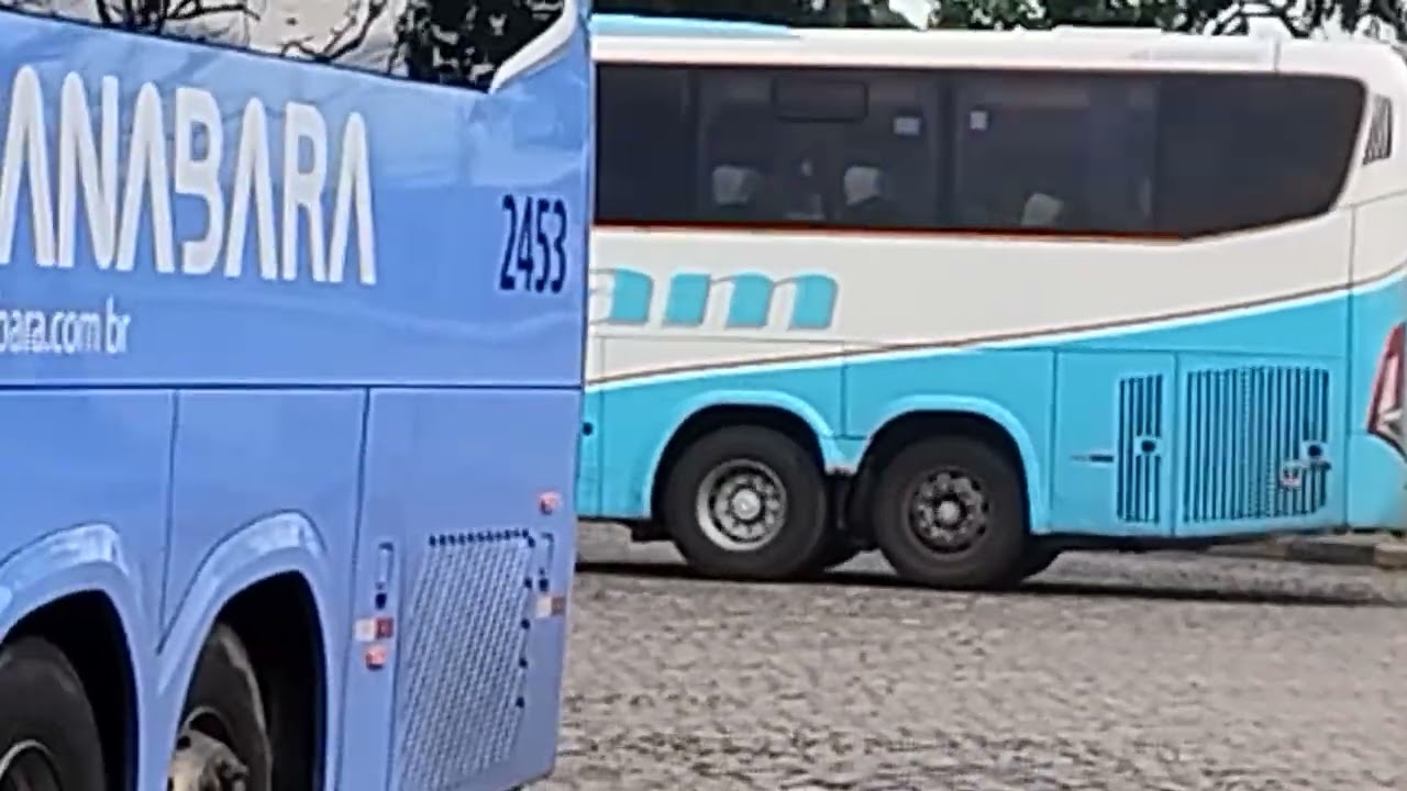 ônibus da empresa emtram chegando na rodoviária de vitória da conquista Bahia 