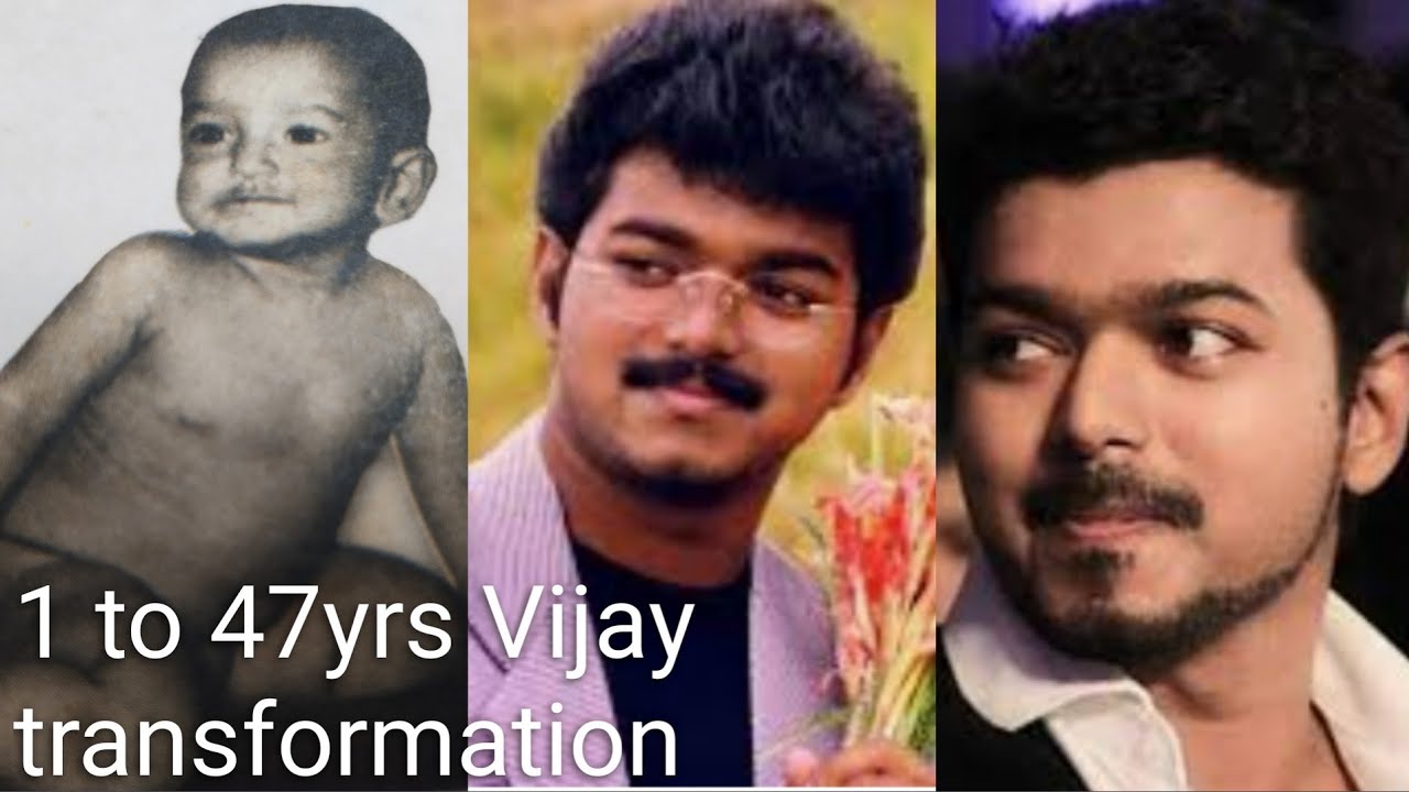 Vijay transformation/1 to 47years transformation of Vijay/rare unseen Vijay childhood pictures/Vijay