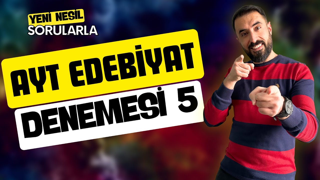 AYT EDEBİYAT DENEME ÇÖZÜMÜ 2024 / Sınav Formatında AYT Edebiyat Full Tekrar Soru Çözümü