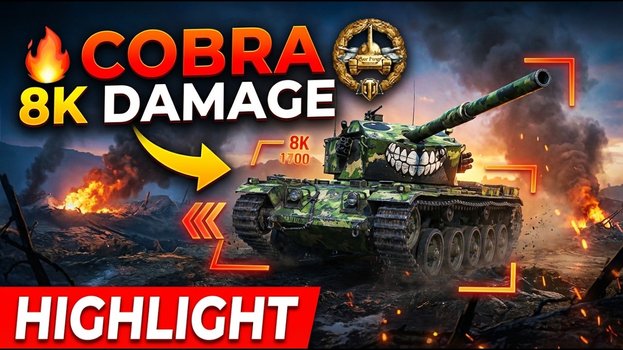 Cobra vs Tier 10 — 8K DAMAGE 😈#worldoftanks  #wot #wotshorts #tankbattle #epicdamage #cobra