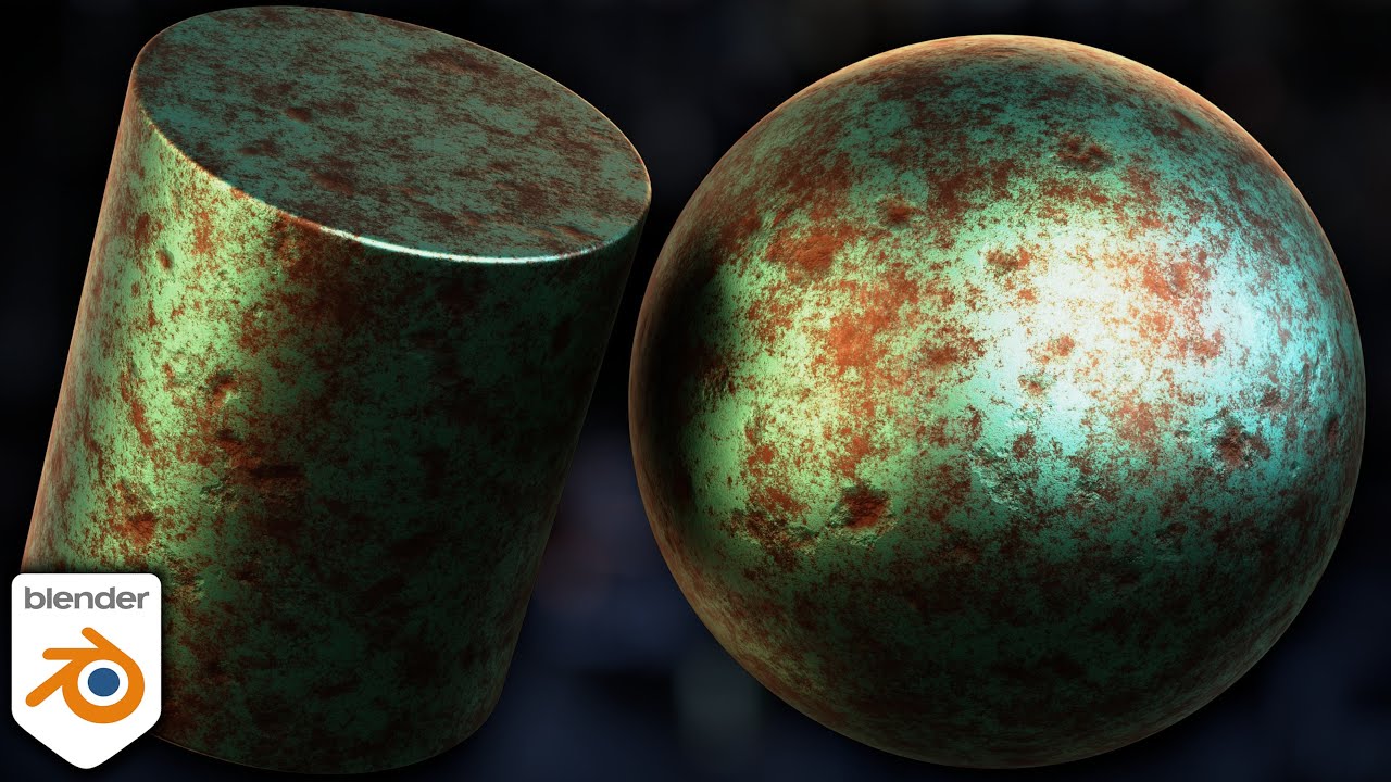 Procedural Oxidized Bronze Material (Blender Tutorial)