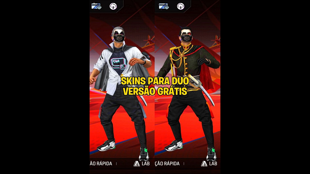 skins para duo vers&atilde;o gr&aacute;tis #shortsff