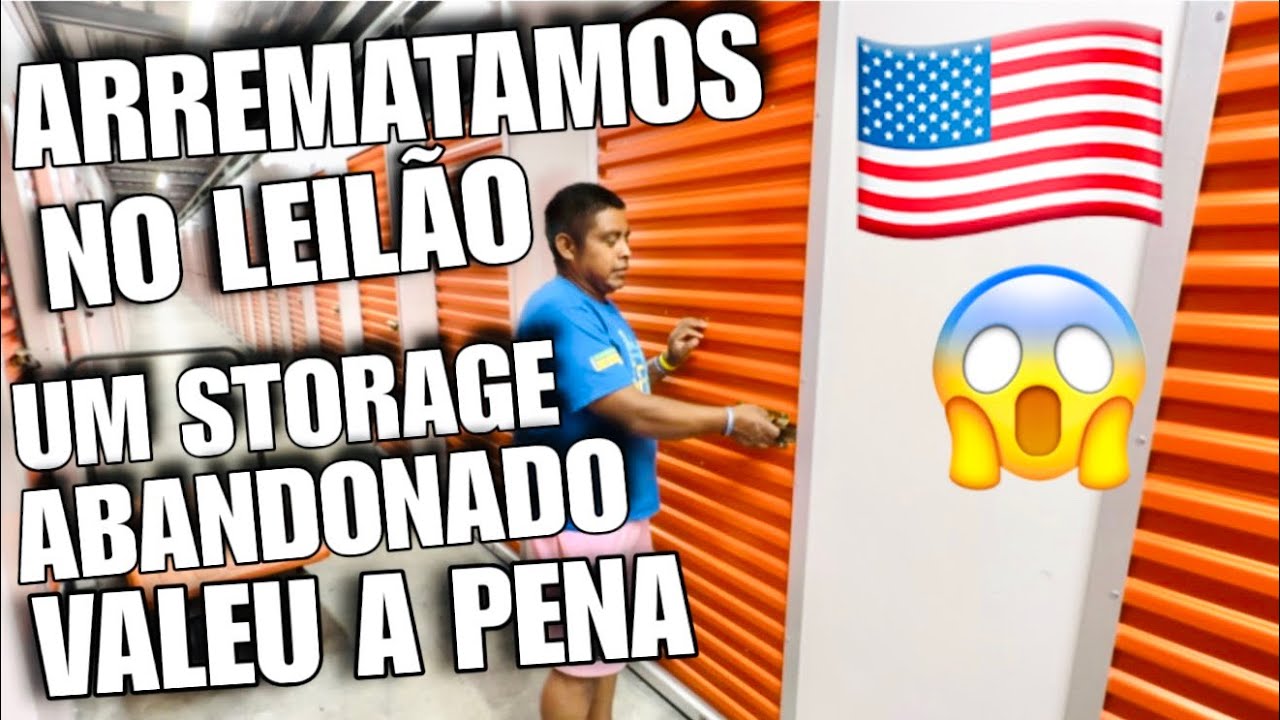 LEILÃO DE STORAGE ABANDONADO AQUI NO EUA 🇺🇸 QUEM DA MAIS? QUASE DE GRAÇA 😱