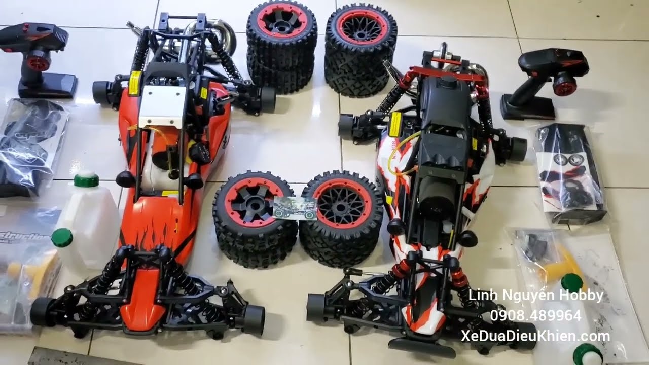 So sánh 2 mẫu xe điều khiển chạy xăng Rovan Rofun Baja 5B và 5Q động cơ xăng 2 thì 29cc bản mới 2022