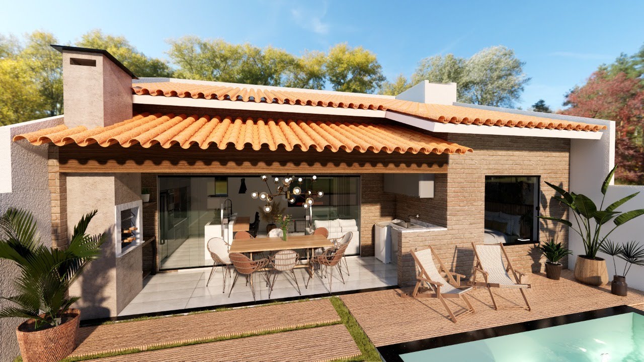 CASA PEQUENA ACONCHEGANTE || PROJETO MODERNO E BARATO !!