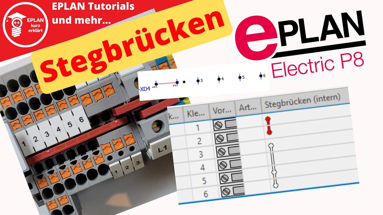 Stegbrücke in EPLAN😲. Viele Wege... hier die Grundlagen
