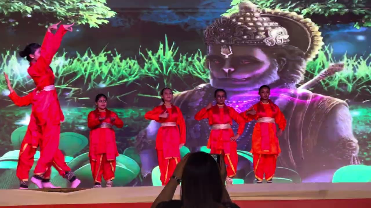 Team performance #hanumanchalisa #navratrispecial 