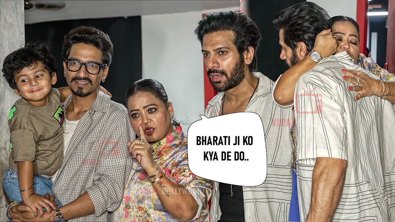 Karan Veer Mehra Bharti Singh Harsh limbachiya And Son Golla after Bharti Singh’s Podcast Exit Video
