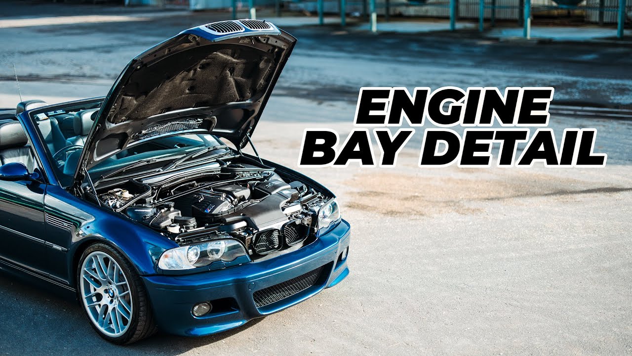 How to safely detail an Engine Bay | ASMR #detailing #enginebay #carcare #e46m3