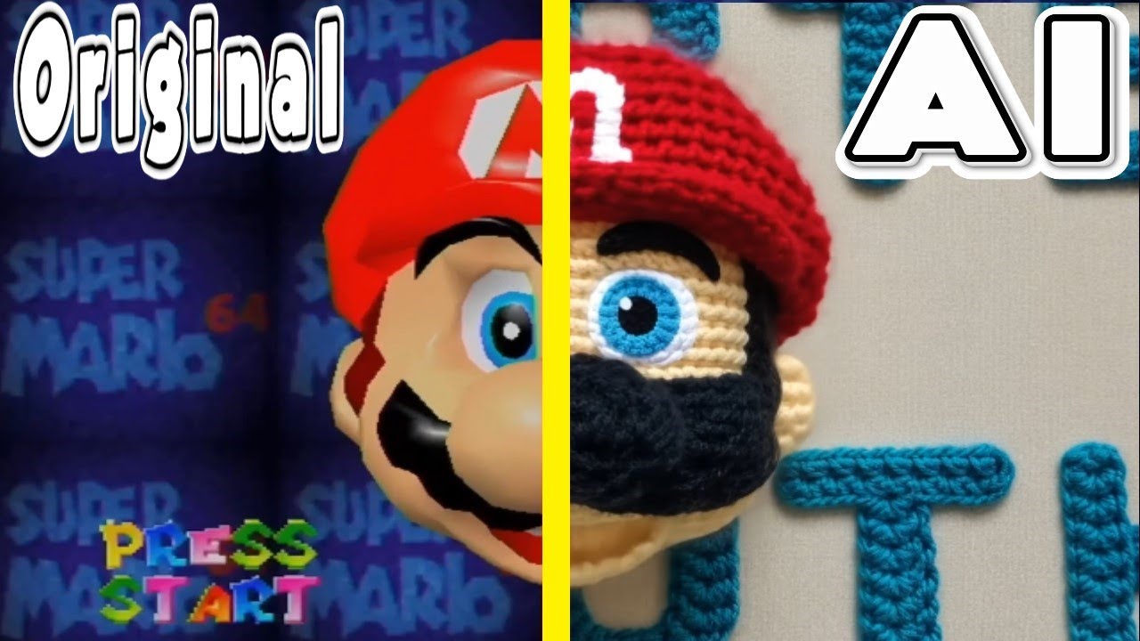 Super Mario 64 Re-Imagined By AI - Runway Gen 3